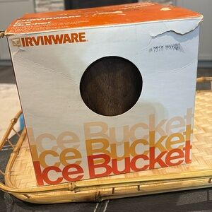 Vintage 1977 Irvinware Ice Bucket in Original Box